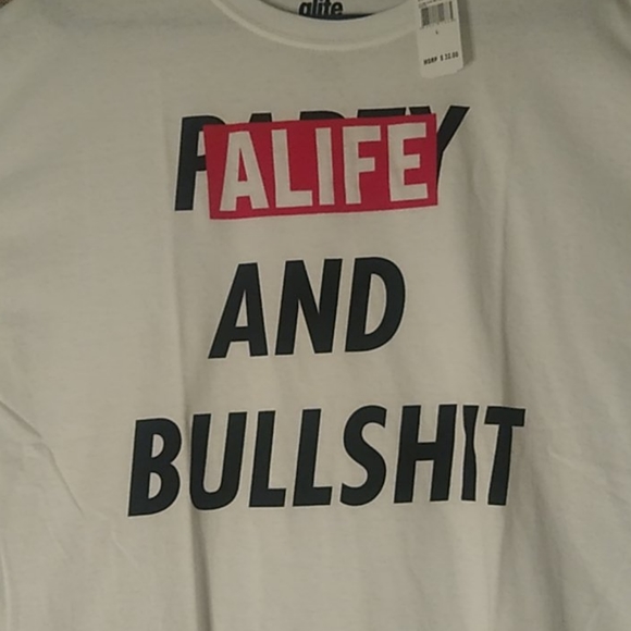 ALIFE AND BS WHITE TEE - Picture 2 of 3